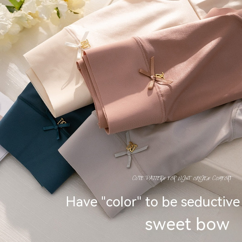 Women’s Seamless Satin ‘Ice Silk’ Underwear – Glossy Finish
