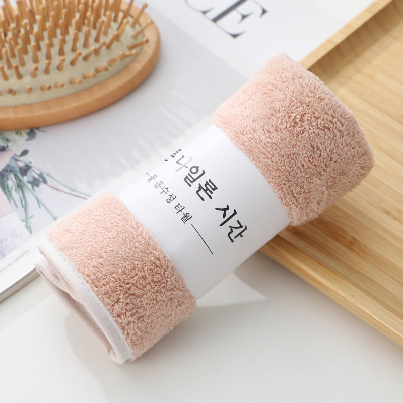 High-density Coral Fleece Thickened And Strongly Absorbent Face Towel