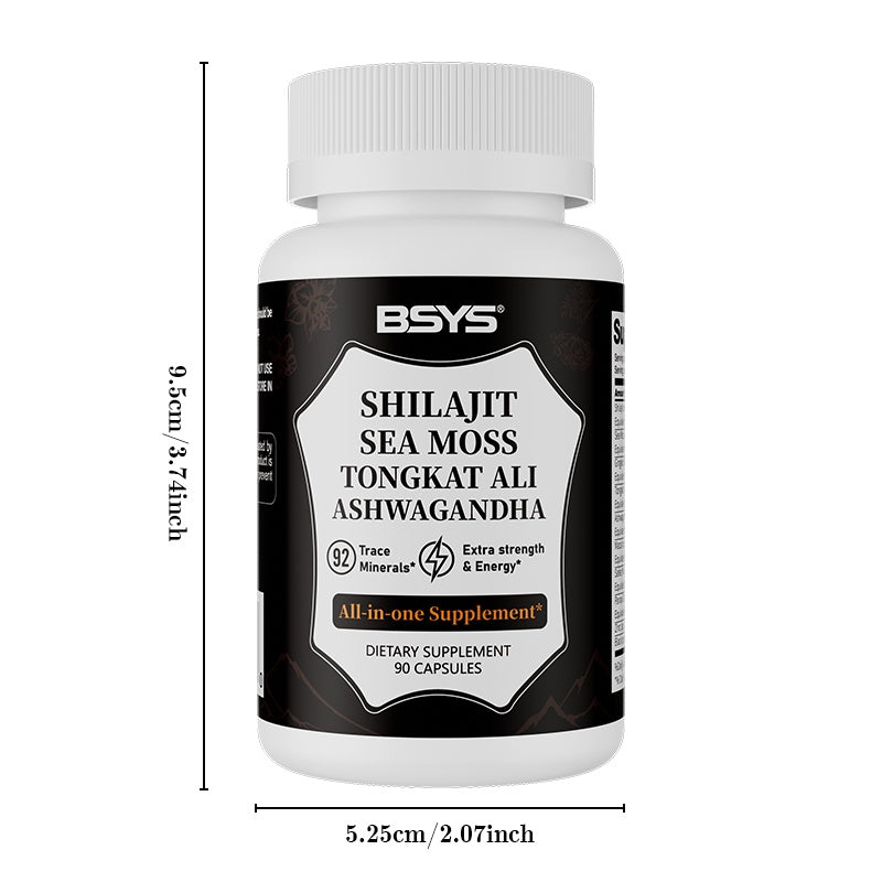 BSYS Xilaizhi Capsules 90 Capsules  Men's Vitality & Energy  Anti-Fatigue Brain Health Support  Hormone Balance Office Workers Seniors Antioxidant Care  Blood Sugar & Metabolism Support