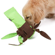 Durable Green Oxford and Felt Cloth Sniff Bite Toy for Pets