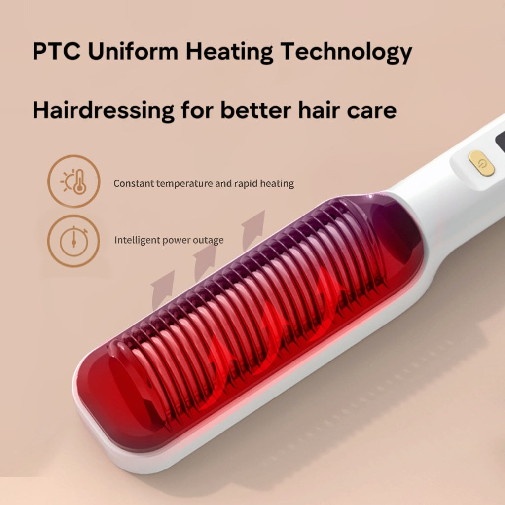 Negative Ion Hair Straightener Comb – Professional Styling Tool