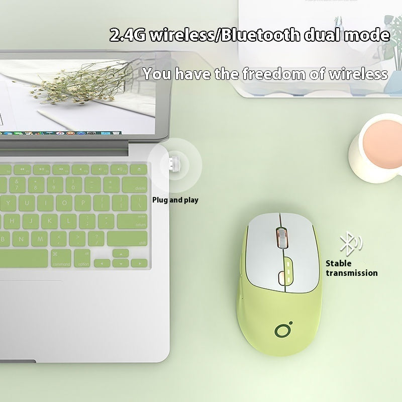 Mute Wireless Bluetooth Mouse – Quiet & Efficient for Office Use