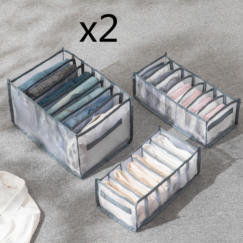 Clothes Storage Box Drawer Divider Bag Mesh