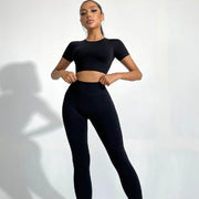 Seamless Yoga Wear Women's Short Sleeves