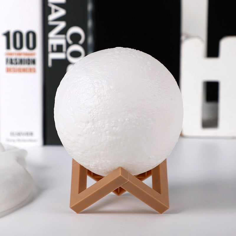 Diy Bedroom Bedside Rechargeable Moon Light Soft Without Eye Damage Small Night Lamp