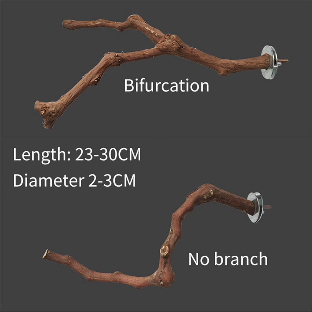 Natural Grape Wood Bird Perch Stick – Claw Grinding and Standing Branch