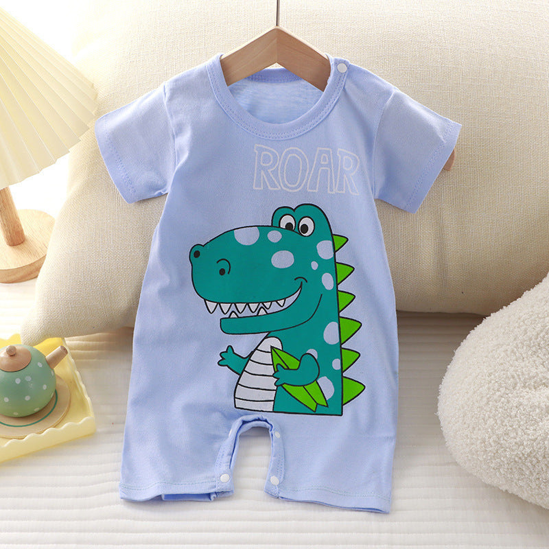 Cute Cartoon Print Onesies Newborn High Quality Fabric