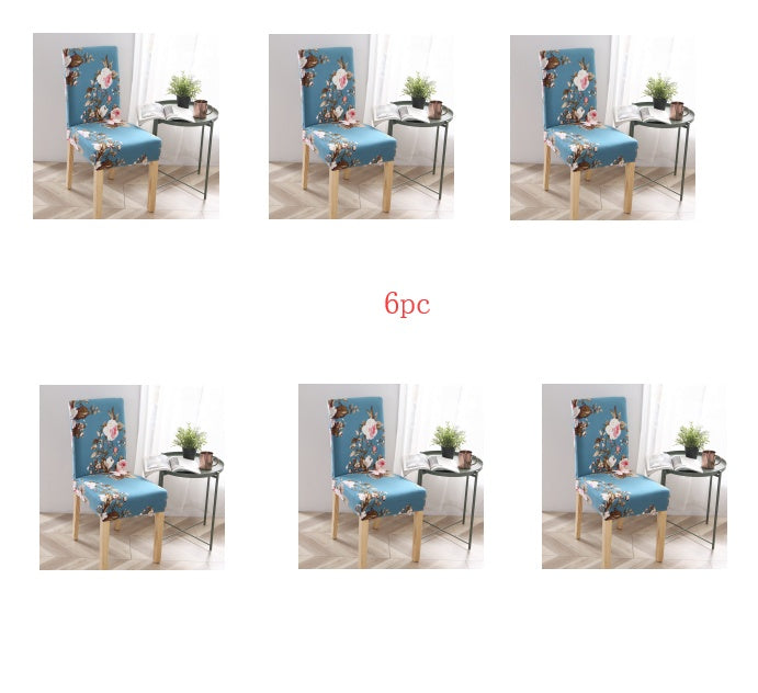 Elastic Siamese Solid Color Stretch Office and Hotel Chair Cover