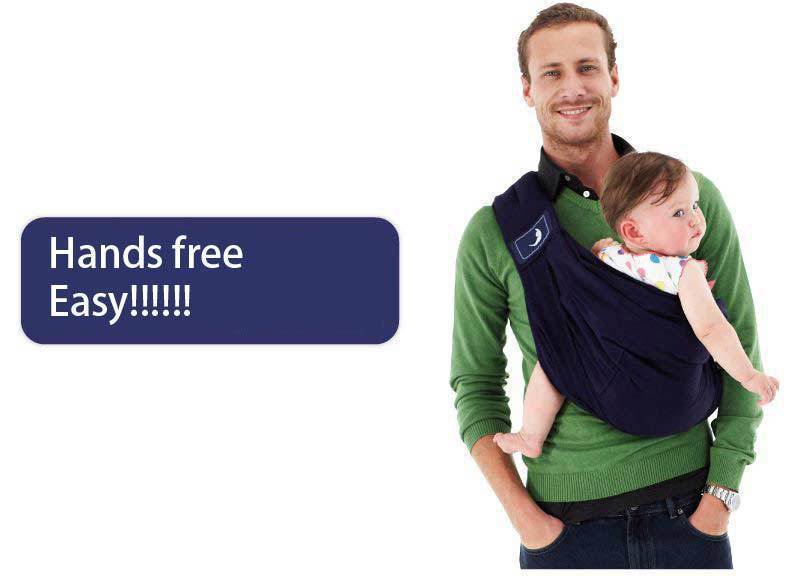 One-Shoulder Baby Carrier – Cotton Cross-Arm Strap Bag for 3–36 Months