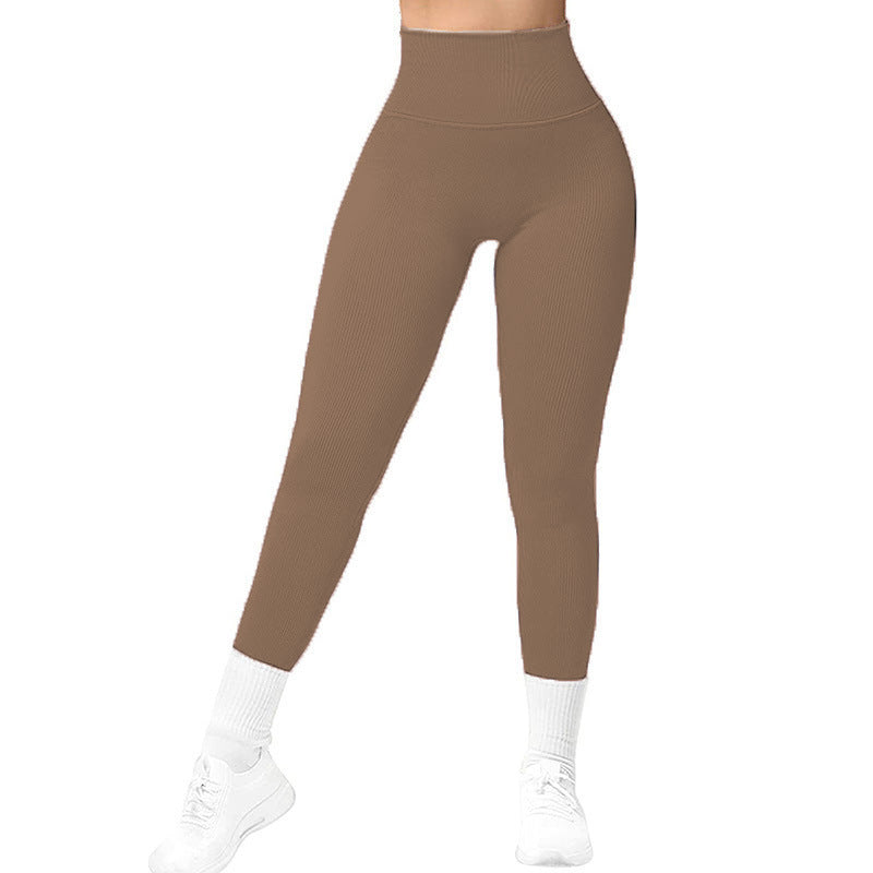 Women’s High-Waist Slim Fit Solid Color Pants – Fashion Casual Nylon Stretch