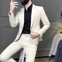 Beige Suit Pants