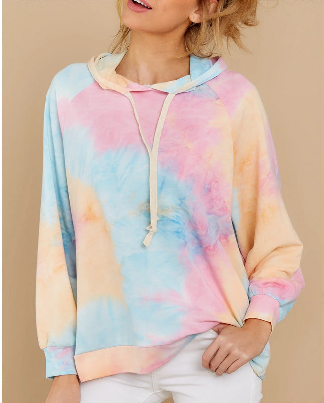 Women's Relaxed Fit Printed Sweater Set Poly Blend Pink