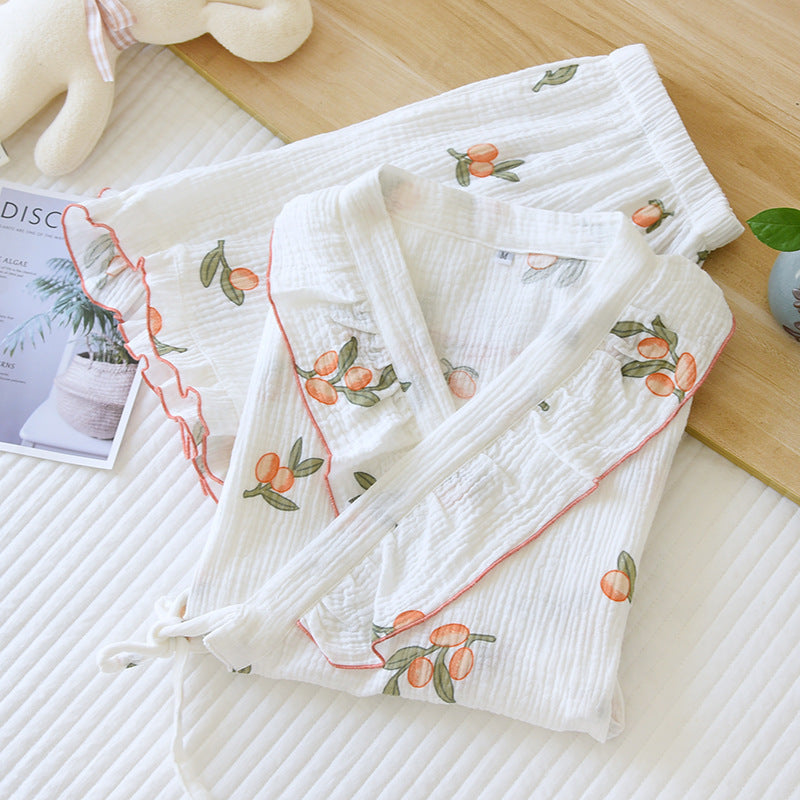 Women's Short-sleeved Cotton Thin Homewear Suit