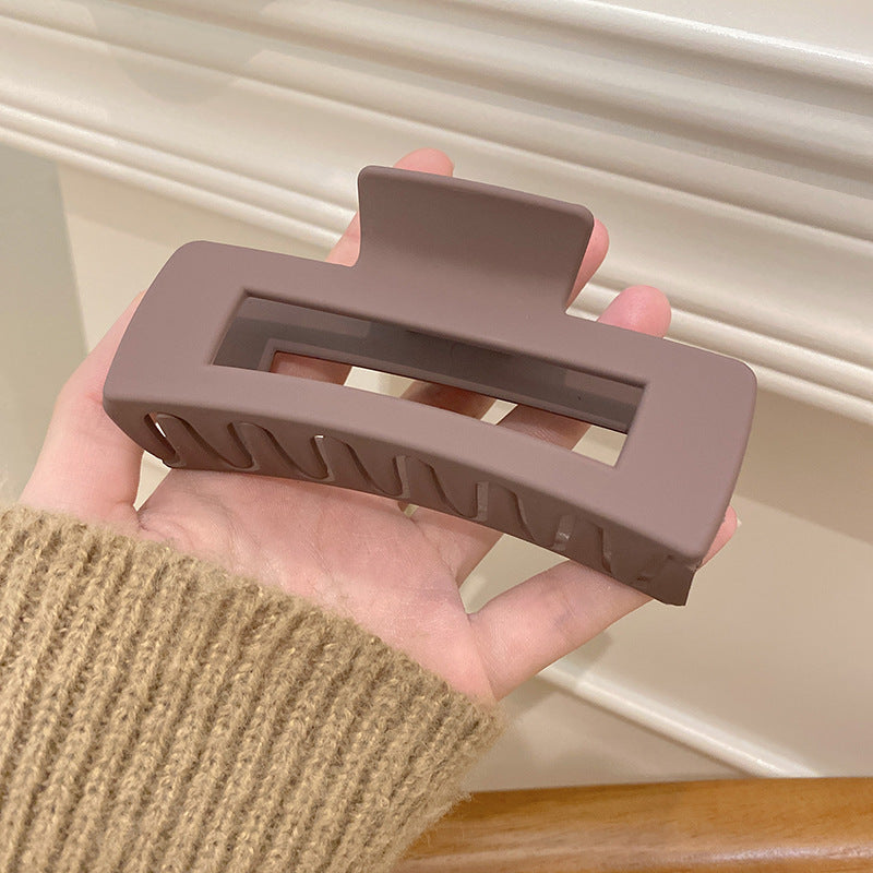 Women's Simple And Versatile Solid Color Grip Clip