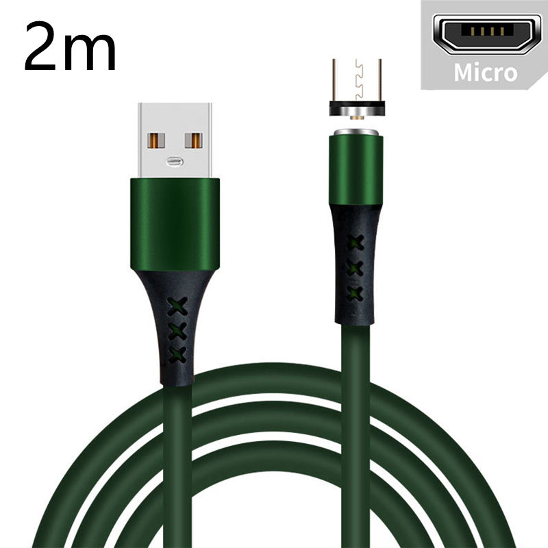 Silicone Fast Charging Mobile Phone Data Cable