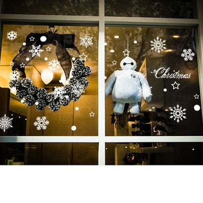 Removable Christmas Snowflake Glass Window Sticker