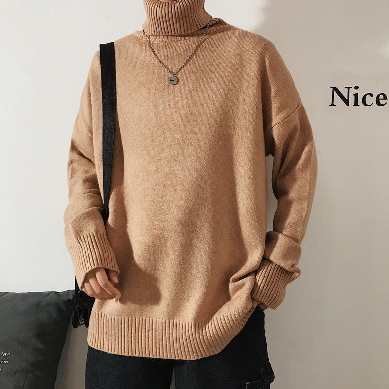 Fashion Pullover Thick Turtleneck Sweater Men