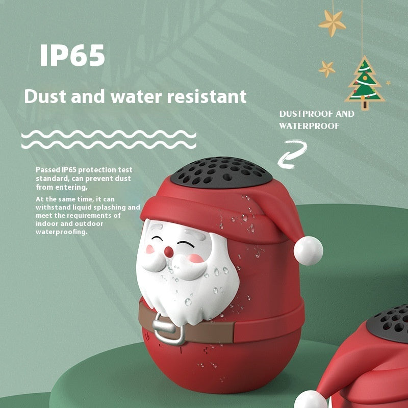 Cute Mini Portable Cartoon Santa Claus Bluetooth Stereo