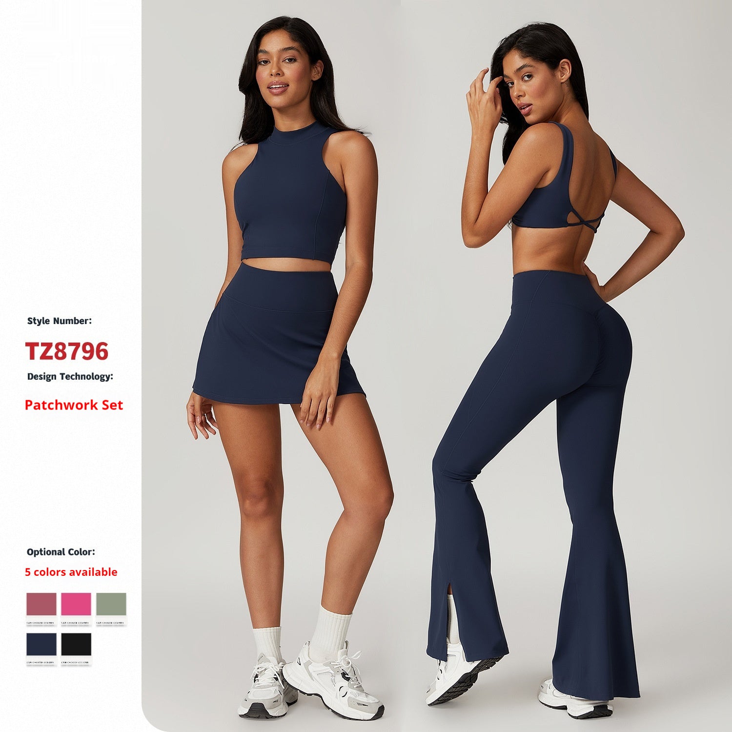 Tight Back Yoga Suit Outer Wear Casual Fitness Running Sports Skirt