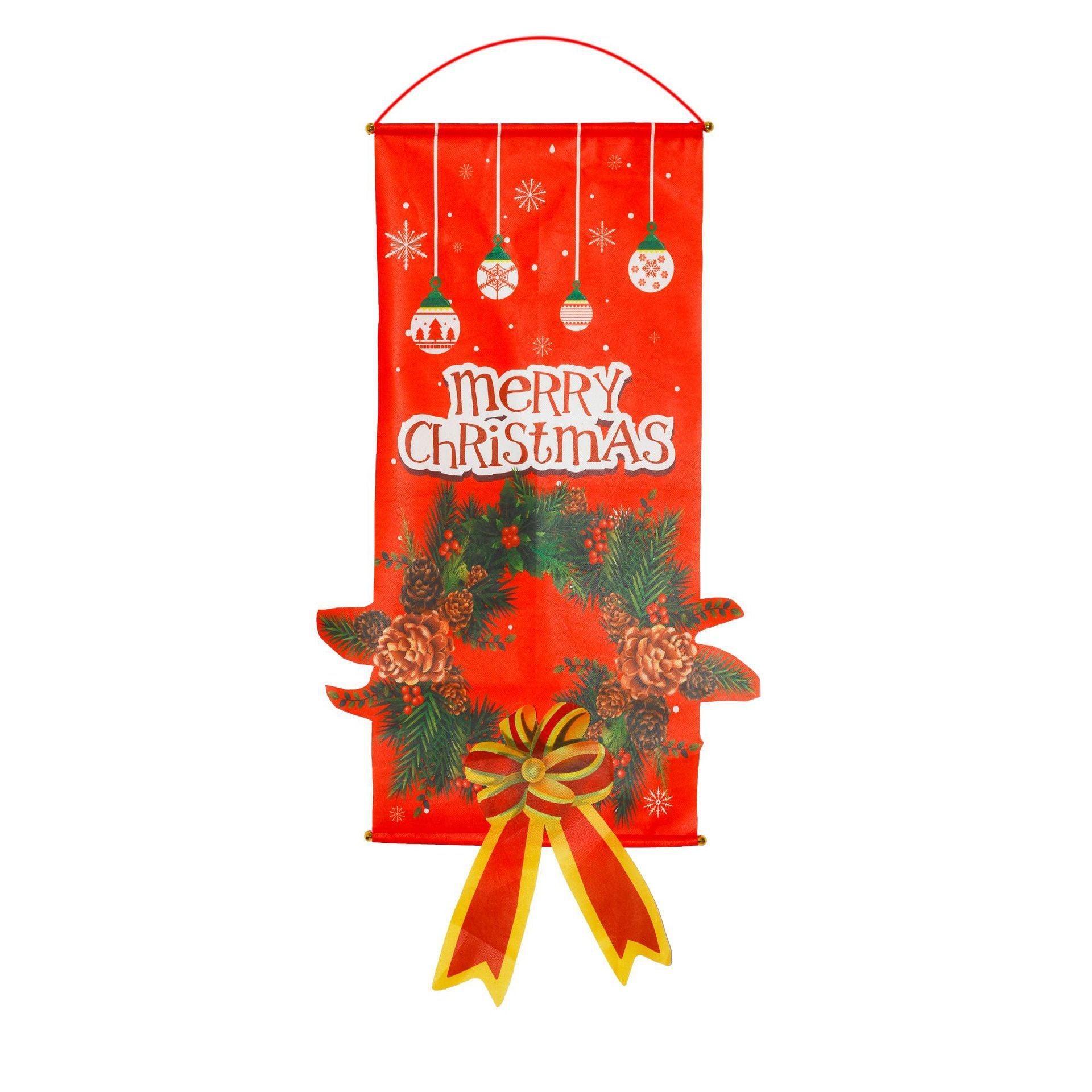 Christmas Couplet Curtain Banners Hanging Flag Window Pendants