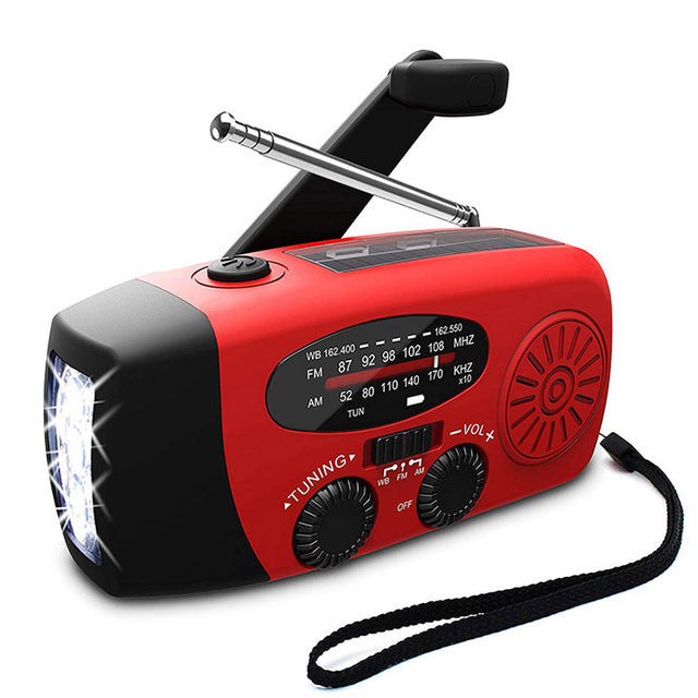 Emergency Solar Hand Crank Radio Flashlight – AM/FM, Power Bank