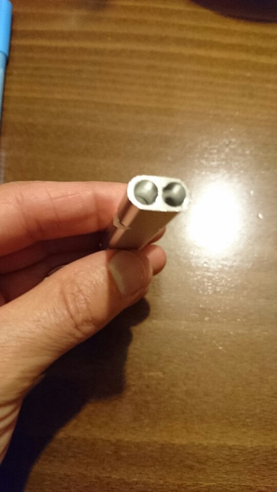 Double Hole High-frequency Aluminum Alloy Whistle Outdoor Survival