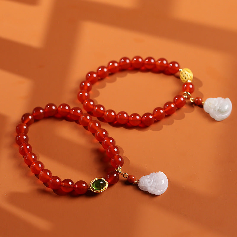 Original Design Natural Agate Bracelet Elegant