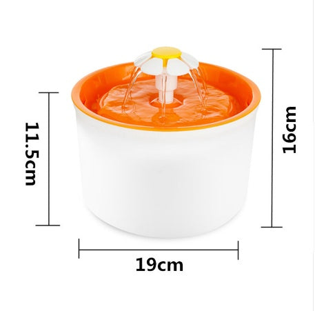 Fashion Automatic Lower Style DogKitten Water Drinking Pet Fountain Pet Bowl Drink Dish Filter