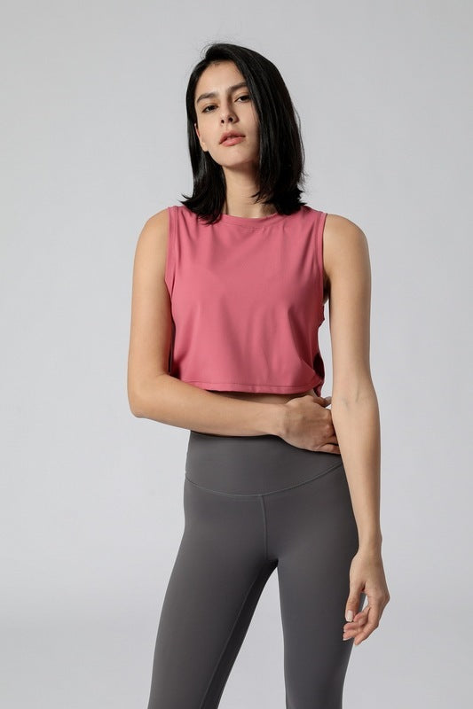 Loose Sports Vest Women's Yoga Fitness Vest Running Sports T-shirt