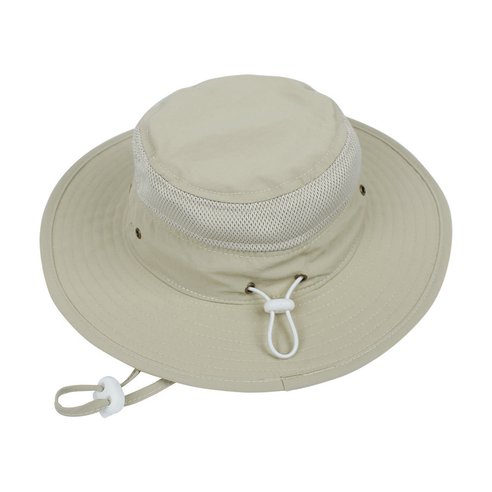 Children's Sunshade New Mesh Stitching Outdoor Fisherman Hat