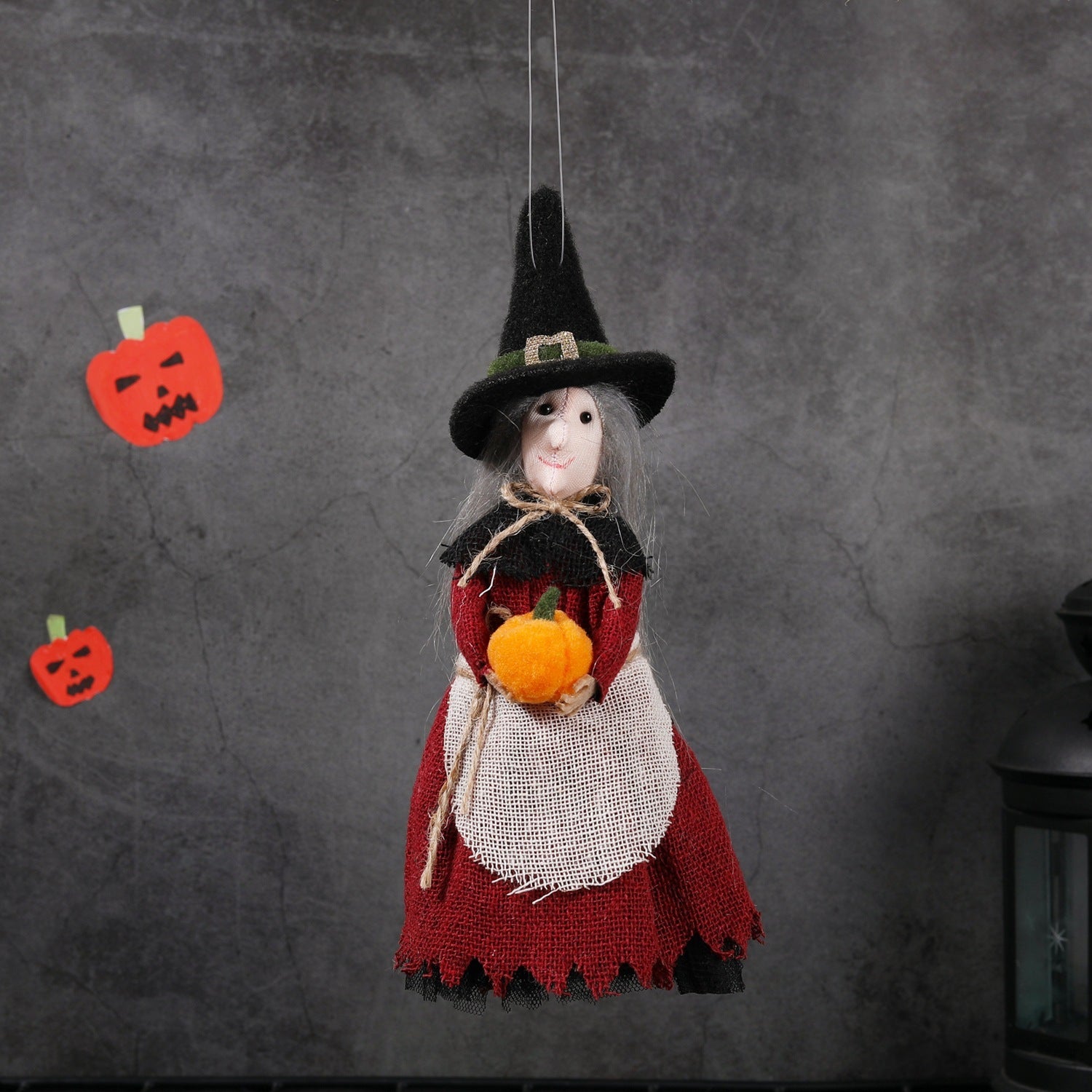 Halloween Broom Haunted House Ceiling Decoration Witch Pendant