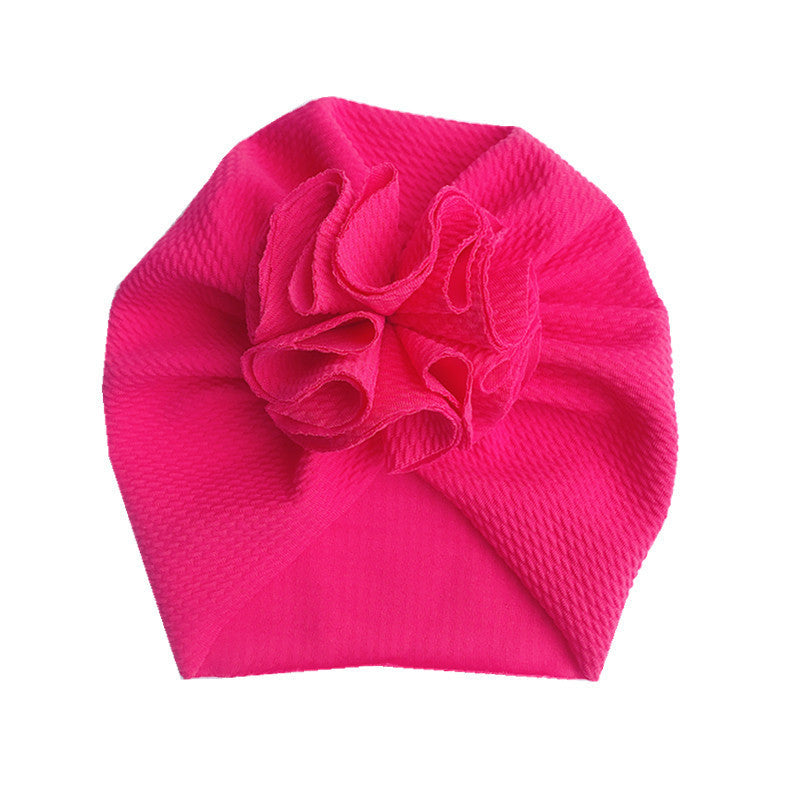 Unisex Hooded Baby Hat Cotton Twill Floral One Size