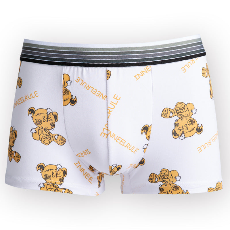 Cartoon Men's Mid-waist Underwear