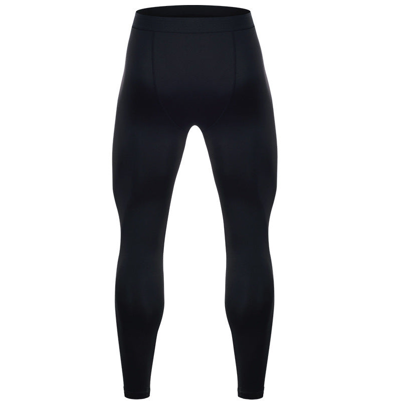 Men’s Black Compression Pants – Elastic Quick-Dry Sports Leggings