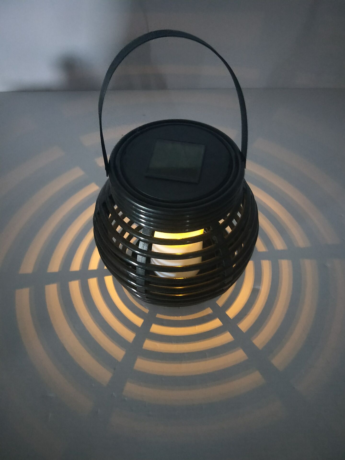 Solar LED Rattan Candle Light Outdoor Decorative Lamp