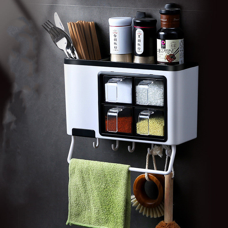 Punch-Free Kitchen Shelf – Easy Install Wall Rack