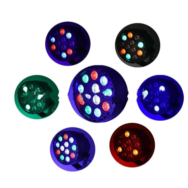 Aluminum LED Par Light 12W RGBW For Home Party IP20