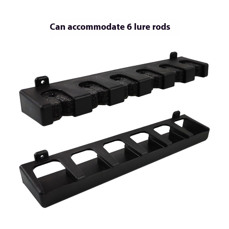 Rod Display Stand Wall-mounted Vertical Wall Fishing Gear Storage Rack