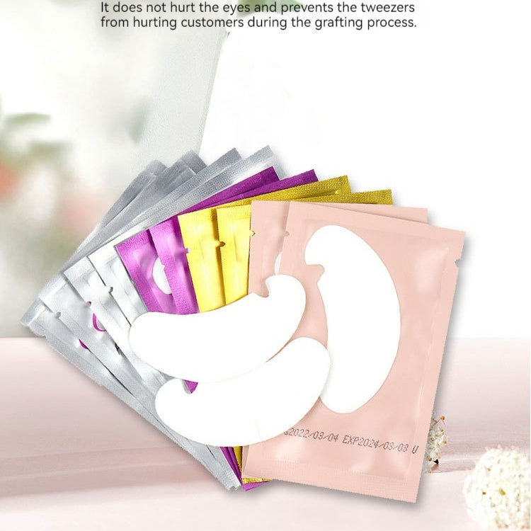 Colorful Eyelash Patches – Gold, Pink, Purple & Fox Shades, 1 Box