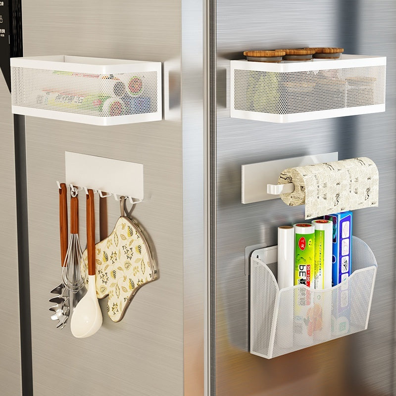 Kitchen Refrigerator Side Magnetic Storage Hanging Basket