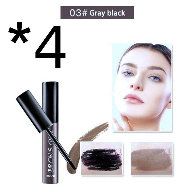 Plastic Eyebrow Tint Gel With Flat Brush Water Resistant