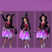 Girls Witch Costume – Children’s Halloween Party and Cosplay Dress-Up Outfit