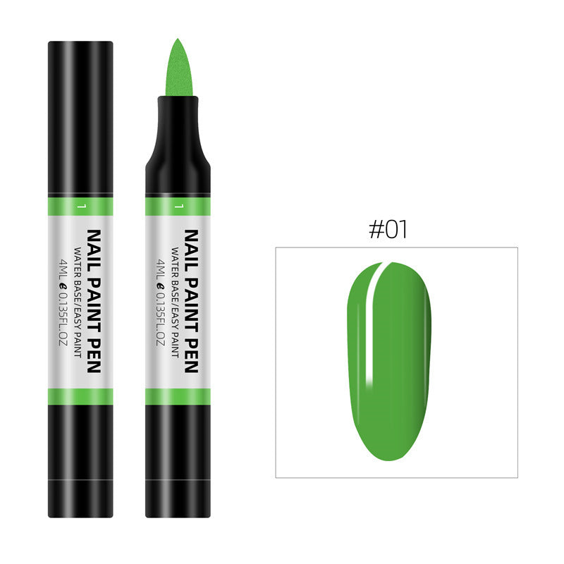 Plastic Nail Art Pen 24 Color Water Based Flower Painting