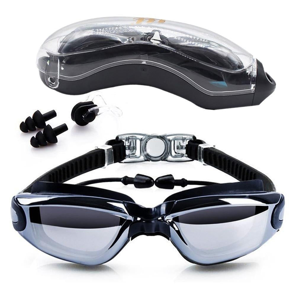 Silicone Swimming Goggles Large Frame Anti Fog Waterproof