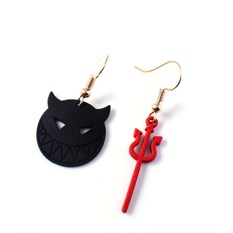 Halloween Accessories Horror Funny Pumpkin Ghost Demon Earrings