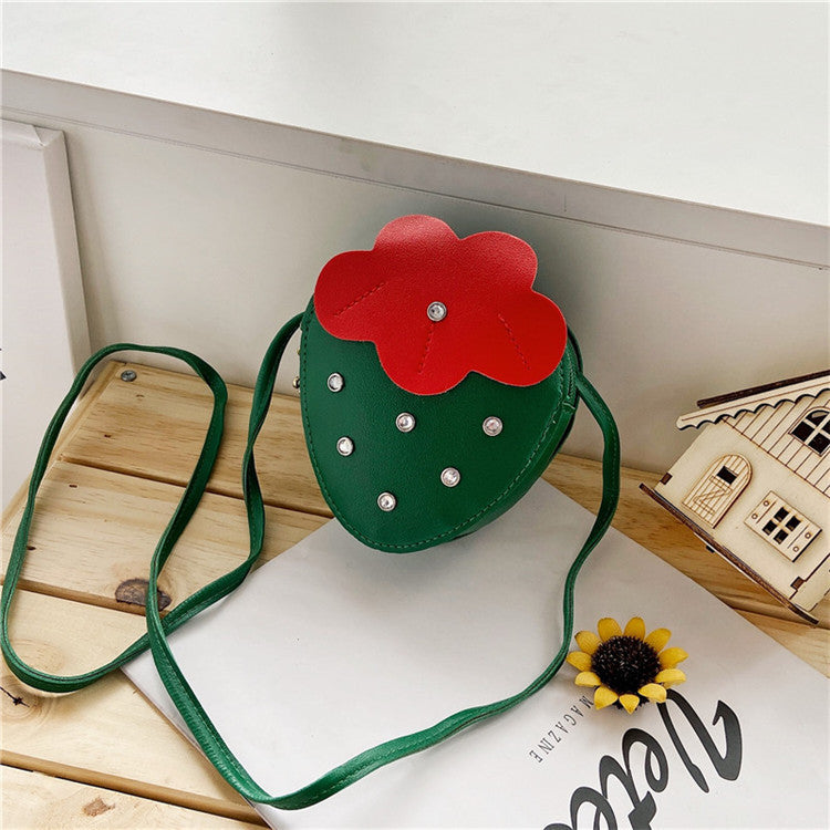 Cute Strawberry Coin Purse – Baby Crossbody Bag for Girls & Boys