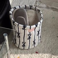 Black Bow Basket