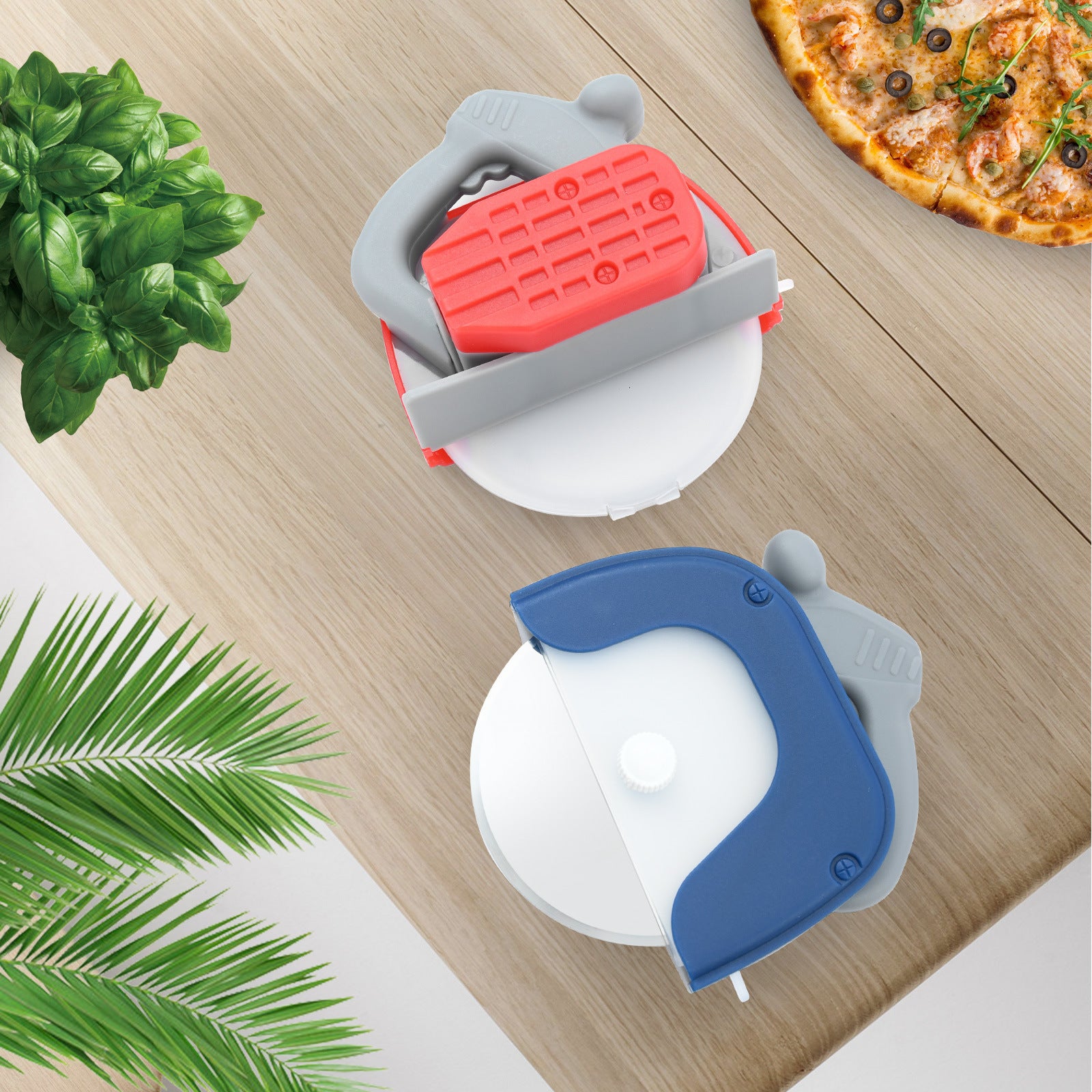 Stainless Steel Round Roller Pizza Cutter – Creative Single Wheel Cake Cut Knife