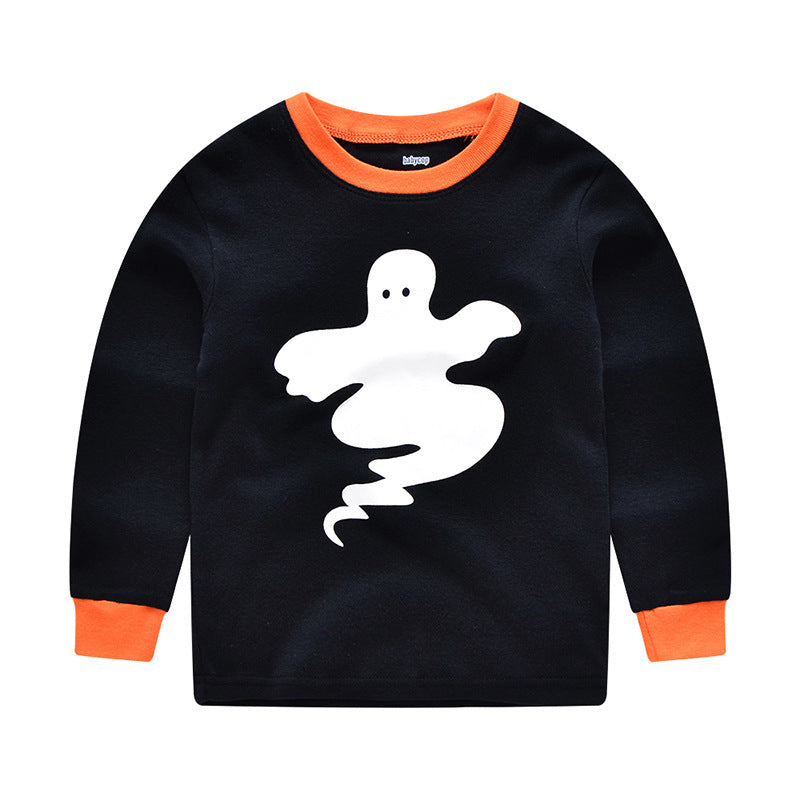 Children’s Halloween Luminous Pajamas Set Glow in the Dark Sleepwear