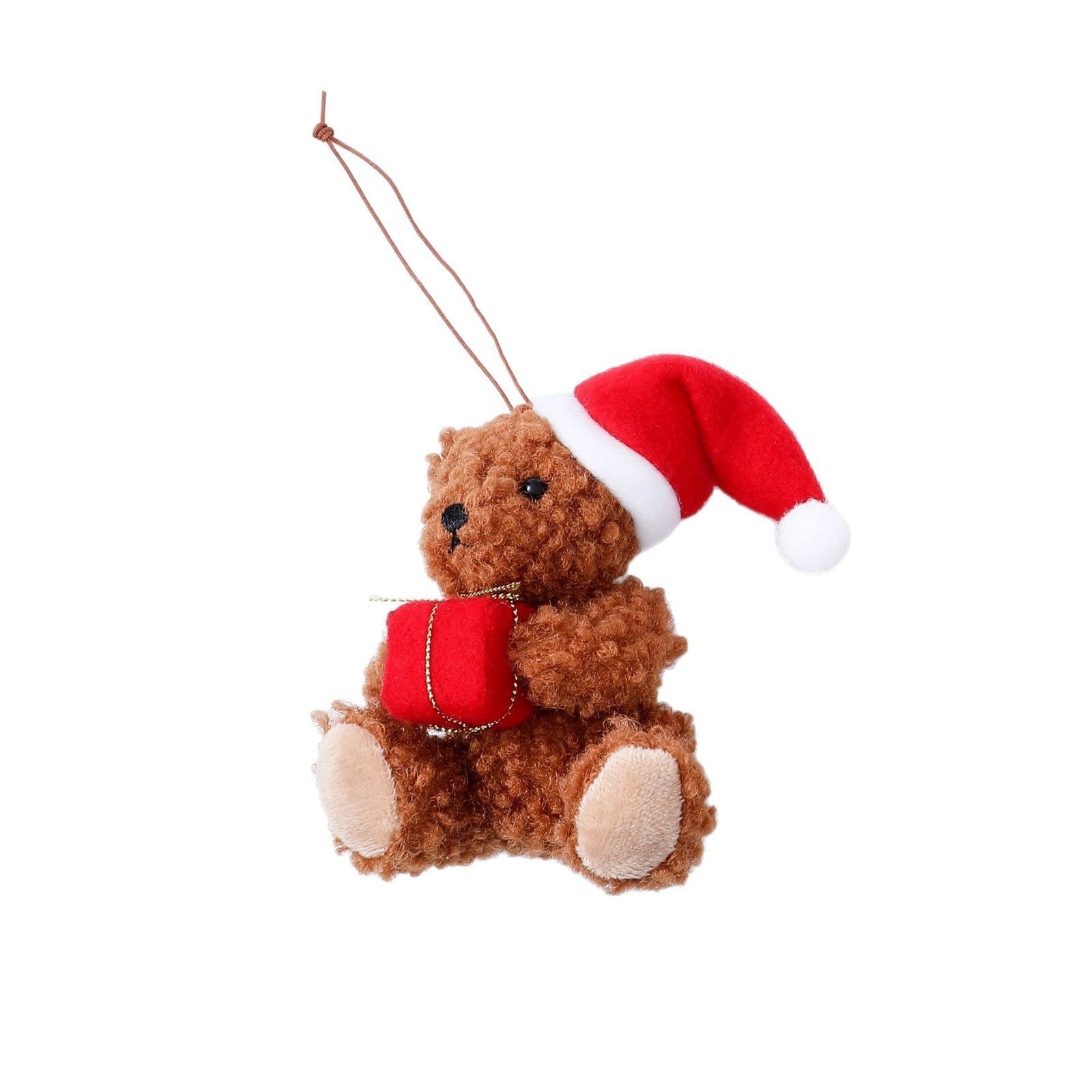 Red Christmas Hat Cute Bear Ornaments